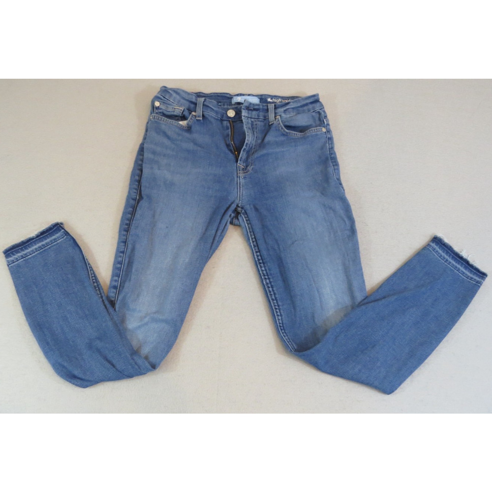 7 For All Mankind b(Air) The High Waist Ankle Skinny Buttery Denim Women's 26